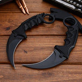CSGO karambit silver tactical claw neck knife fixed blade knives counter strike CS GO hawkbill with sheath