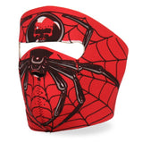Hot Leathers Spider Neoprene Face Mask Black Widow Web Design