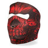 Hot Leathers Red Shredder Skull Neoprene Face Mask