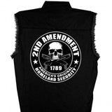 Hot Leathers 2nd Amendment Sleeveless Denim Biker Shirt