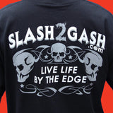 slash2gash S2G Hot Leathers Pinstripe Spider Short Sleeve T-Shirt Custom