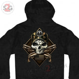 Hot Leathers 2nd Amendment Camo Skull Hooded Sweatshirt Crossed Shotguns Hoodie American Flag