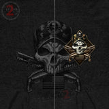 Hot Leathers 2nd Amendment Camo Skull Hooded Sweatshirt Crossed Shotguns Hoodie American Flag