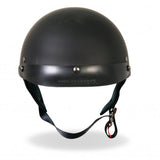 Hot Leathers D.O.T. Flat Black Matte Finish Motorcycle Helmet