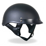 Hot Leathers D.O.T. Flat Black Matte Finish Motorcycle Helmet