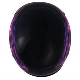 Hot Leathers D.O.T. Purple Blackout Eagle Gloss Finish Helmet