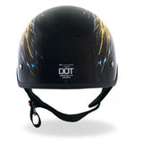 Hot Leathers D.O.T. USA Eagle Glossy Motorcycle Helmet S2G slash2gash.com