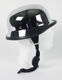 Hot Leathers German Style Chrome Low Profile Novelty Helmet S2G slash2gash