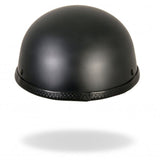 Hot Leathers Turtle Style Matte Black Low Profile Novelty Helmet Dull