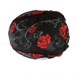 Hot Leathers Skull & Roses Headwrap Lightweight Live Free Durag