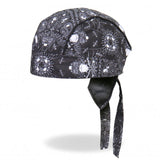 Hot Leathers Skull Paisley Premium Headwrap Biker Crossbones Du-Rag Doo Rag Cap