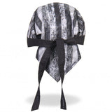 Hot Leathers Premium Headwrap - Flag Skull Motorcycle Durag