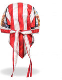 Hot Leathers Uncle Sam Racer Headwrap American Flag Premium Biker Durag Doo Rag Cap