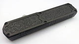 Titan OTF Dual Action Black Automatic Knife Plain Edge Dagger