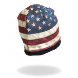 Hot Leathers Sublimated Distressed American Flag Beanie 3D Art