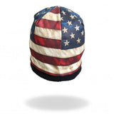 Hot Leathers Sublimated Distressed American Flag Beanie 3D Art