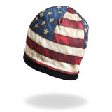 Hot Leathers Sublimated Distressed American Flag Beanie 3D Art