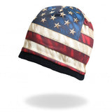 Hot Leathers Sublimated Distressed American Flag Beanie 3D Art