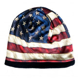 Hot Leathers Sublimated Distressed American Flag Beanie 3D Art