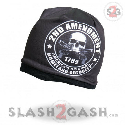 Hot Leathers Sublimated 2nd Amendment Beanie 3D Art