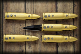Mini Automatic Bullet Knife Cali Legal Switchblade - Gold