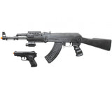 UKARMS Tactical AK47 RIS Spring Powered Airsoft Gun w/ Spring Pistol