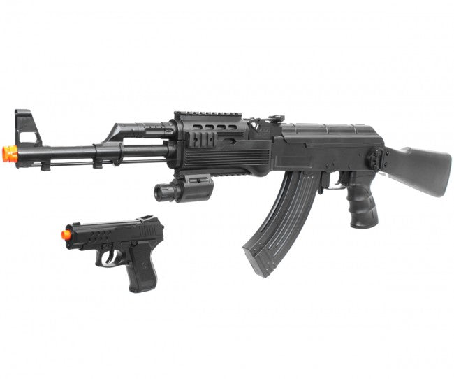 UKARMS Tactical AK47 RIS Spring Powered Airsoft Gun w