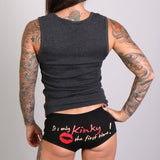 Hot Leathers Its Only Kinky the First Time Ladies Boy Shorts
