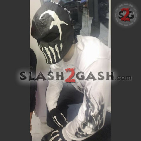 Mushroomhead Tactical Mask Airsoft Hand Painted GLOW N DARK Motorcycle Halloween Full Face Skull