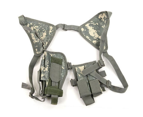 Single Draw Universal Tactical Shoulder Holster w/ Spare Mags- ACU Digital Camo