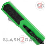 Titan OTF Dual Action GREEN Tactical Automatic Knife Plain Edge Dagger