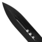 Titan OTF Dual Action White Tactical Automatic Knife Dagger Serrated