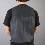 Hot Leathers Men's Heavyweight Leather Vest w/ Side Laces