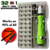 32in1 Multi Tool Screw Driver Set Professional Tool Kit 32 Magnetic Attachment Heads