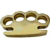 100% Real Brass Knuckles - 1.5 Pound MASSIVE Paperweight!