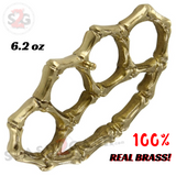 Skeleton Bones Brass Knuckles Duster Steel Paperweight - Real Brass Bones