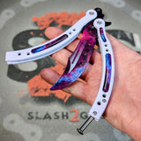 CSGO Galaxy Butterfly Knife TRAINER Dull PRACTICE CS:GO Counter Strike Balisong White holes