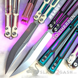 TIANQI Cygnus clone Balisong Butterfly Knife - Aluminum w/ G10 Ready to Sharpen