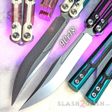 TIANQI Cygnus clone Balisong Butterfly Knife - Aluminum w/ G10  9cr18mov blade steel