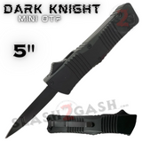 Mini OTF Small Automatic Knife D/A Switchblade - Black Double Edge Dagger M-8-BK
