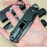 Delta Force Switchblade Side Opening Automatic Knife - Aluminum CNC Machined Handle Knives