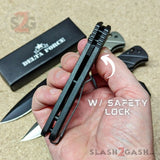 Delta Force Switchblade Side Opening Automatic Knife - Aluminum with Safety side auto
