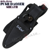 ElitEdge Palm Push Knife Dagger Fixed Blade Leg Holster Sheath