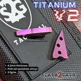 Replicant Clone Titanium Spacers Balisong Butterfly Knife Pink S2G Franken Rep V2 Replacement