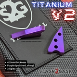 Replicant Clone Titanium Spacers Balisong Butterfly Knife Purple S2G Franken Rep V2 Replacement