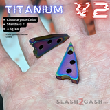 S2G Franken Rep Titanium Spacers Balisong clone Butterfly Knife V2 Replicant