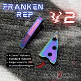 S2G Franken Rep Titanium Spacers Balisong clone Butterfly Knife V2 Replicant