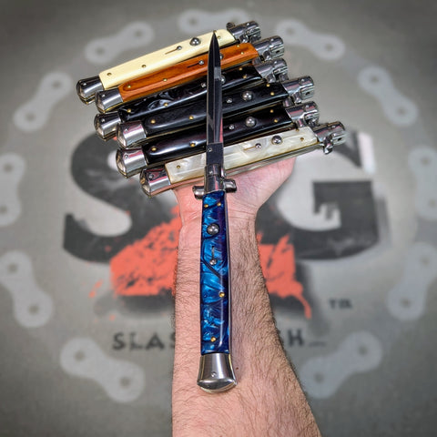 13" Ginormous Godfather Stiletto Automatic Knife - Asst. colors