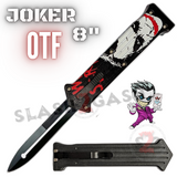 JOKER OTF Knife 8" Automatic Switchblade Dagger ABS Handle - Why So Serious JK-O-457-A Face