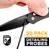 KPL Microfiber Knife Care Swabs Ultra-Fine Bristles - 50Pk
